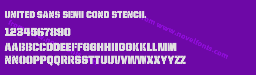 United Sans Semi Cond StencilPreview United Sans Semi Cond StencilPreview