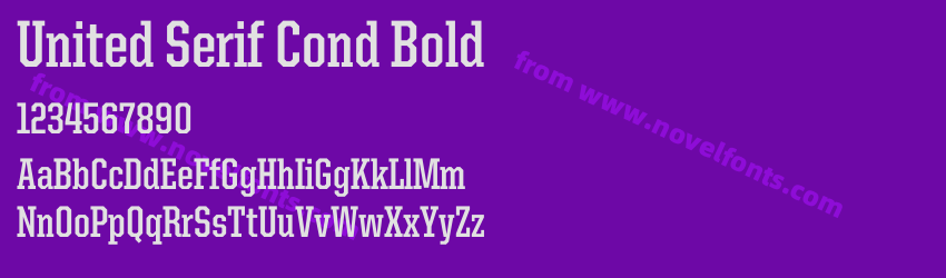 United Serif Cond BoldPreview United Serif Cond BoldPreview