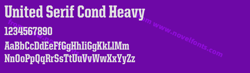 United Serif Cond HeavyPreview United Serif Cond HeavyPreview