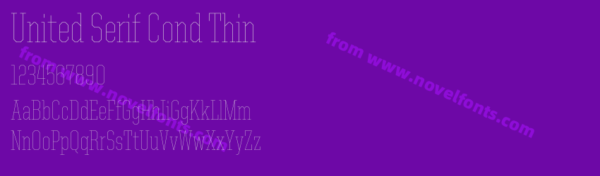 United Serif Cond ThinPreview United Serif Cond ThinPreview