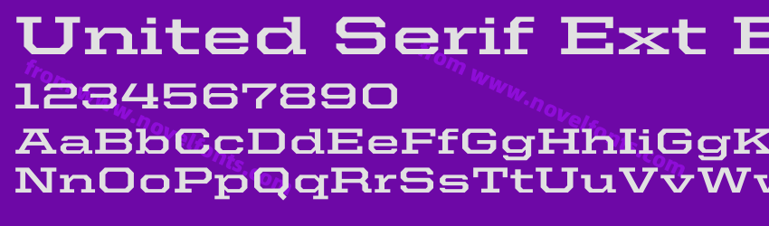 United Serif Ext BoldPreview United Serif Ext BoldPreview
