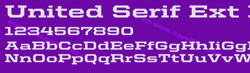 United Serif Ext HeavyPreview United Serif Ext HeavyPreview