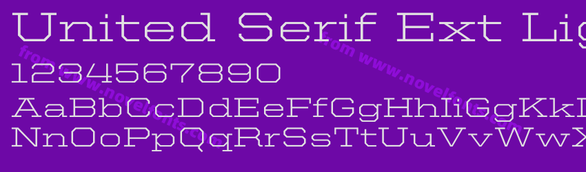United Serif Ext LightPreview United Serif Ext LightPreview