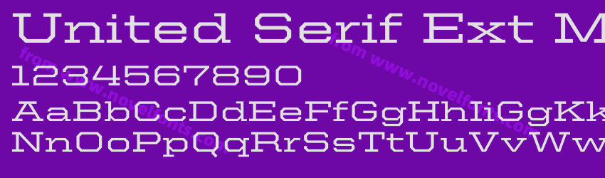 United Serif Ext MediumPreview United Serif Ext MediumPreview