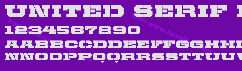 United Serif Ext StencilPreview United Serif Ext StencilPreview