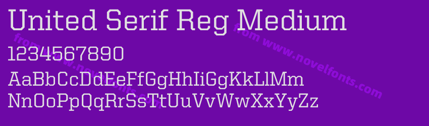 United Serif Reg MediumPreview United Serif Reg MediumPreview