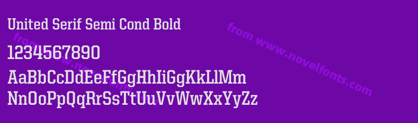 United Serif Semi Cond BoldPreview United Serif Semi Cond BoldPreview