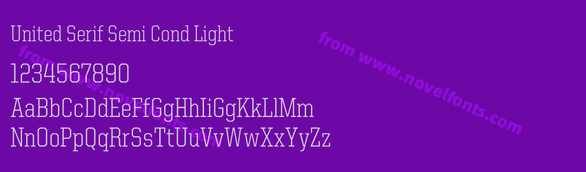 United Serif Semi Cond LightPreview United Serif Semi Cond LightPreview