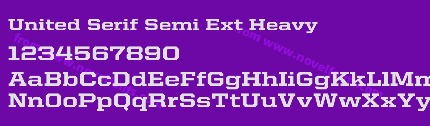 United Serif Semi Ext HeavyPreview United Serif Semi Ext HeavyPreview