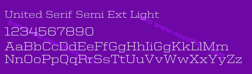 United Serif Semi Ext LightPreview United Serif Semi Ext LightPreview