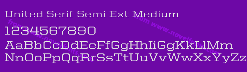 United Serif Semi Ext MediumPreview United Serif Semi Ext MediumPreview