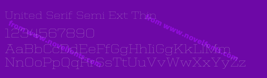 United Serif Semi Ext ThinPreview United Serif Semi Ext ThinPreview
