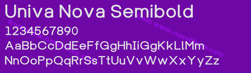 Univa Nova SemiboldPreview Univa Nova SemiboldPreview