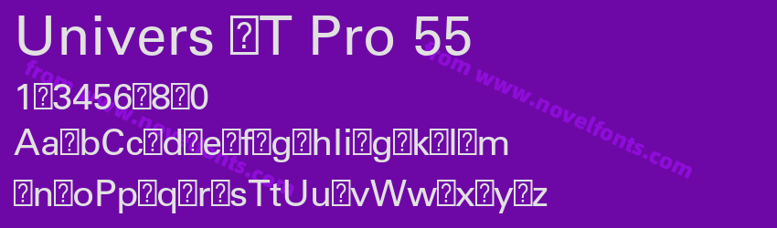 Univers LT Pro 55Preview Univers LT Pro 55Preview