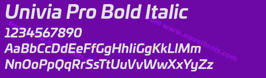 Univia Pro Bold ItalicPreview Univia Pro Bold ItalicPreview