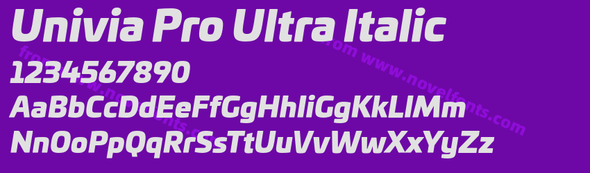 Univia Pro Ultra ItalicPreview