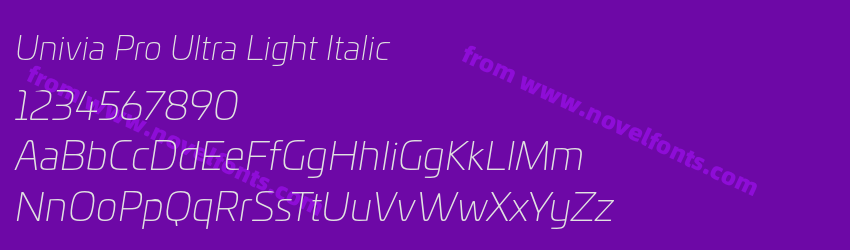 Univia Pro Ultra Light ItalicPreview Univia Pro Ultra Light ItalicPreview