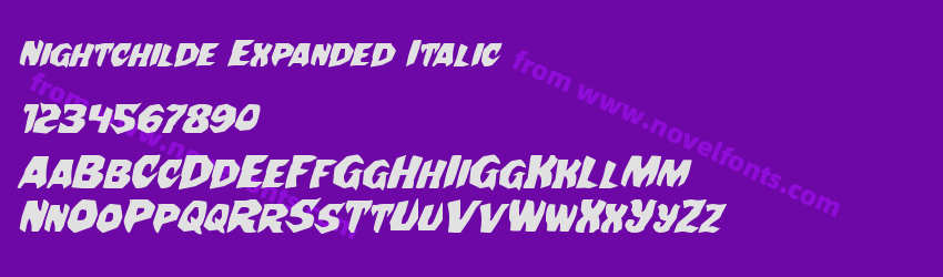 Nightchilde Expanded ItalicPreview