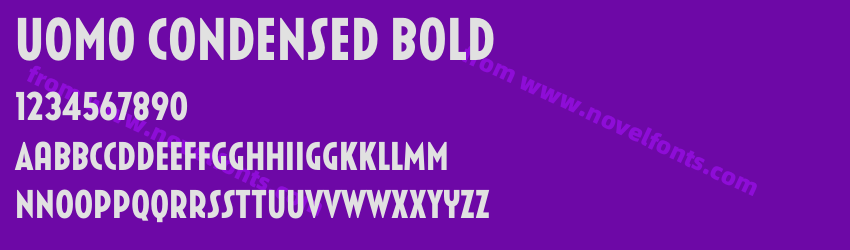 Uomo Condensed BoldPreview Uomo Condensed BoldPreview