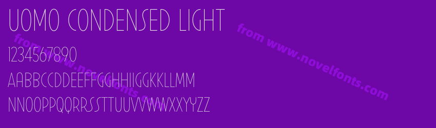 Uomo Condensed LightPreview Uomo Condensed LightPreview