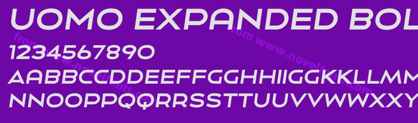 Uomo Expanded Bold ItalicPreview Uomo Expanded Bold ItalicPreview