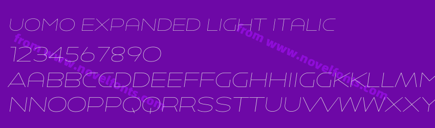 Uomo Expanded Light ItalicPreview Uomo Expanded Light ItalicPreview
