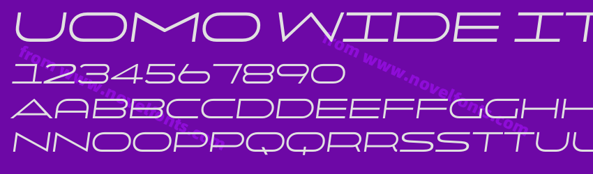 Uomo Wide ItalicPreview Uomo Wide ItalicPreview
