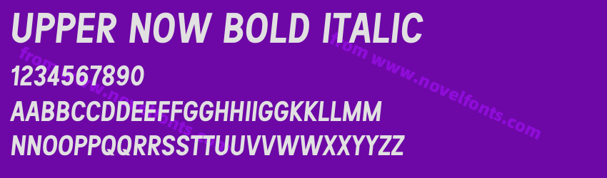 Upper Now Bold ItalicPreview Upper Now Bold ItalicPreview