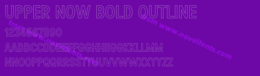 Upper Now Bold OutlinePreview Upper Now Bold OutlinePreview