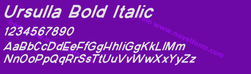 Ursulla Bold ItalicPreview Ursulla Bold ItalicPreview