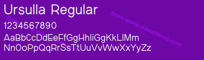 Ursulla RegularPreview Ursulla RegularPreview