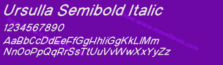 Ursulla Semibold ItalicPreview