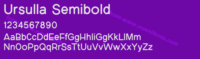 Ursulla SemiboldPreview Ursulla SemiboldPreview