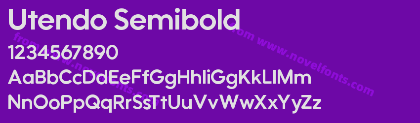 Utendo SemiboldPreview Utendo SemiboldPreview