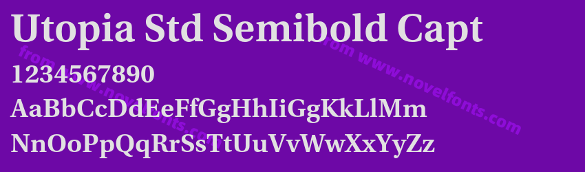 Utopia Std Semibold CaptPreview Utopia Std Semibold CaptPreview