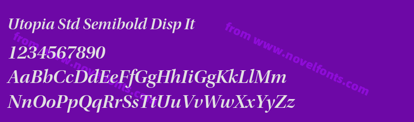 Utopia Std Semibold Disp ItPreview Utopia Std Semibold Disp ItPreview