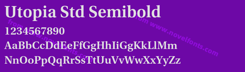 Utopia Std SemiboldPreview Utopia Std SemiboldPreview