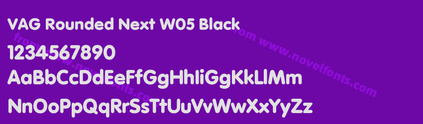 VAG Rounded Next W05 BlackPreview VAG Rounded Next W05 BlackPreview