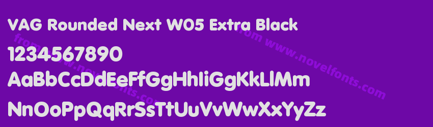VAG Rounded Next W05 Extra BlackPreview VAG Rounded Next W05 Extra BlackPreview