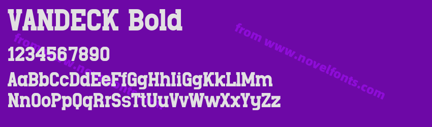 VANDECK BoldPreview VANDECK BoldPreview
