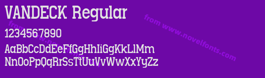 VANDECK RegularPreview VANDECK RegularPreview