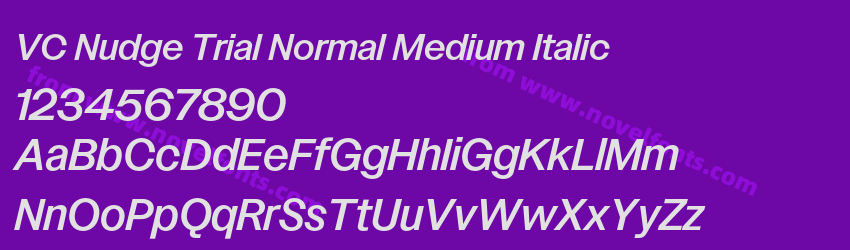VC Nudge Trial Normal Medium ItalicPreview VC Nudge Trial Normal Medium ItalicPreview