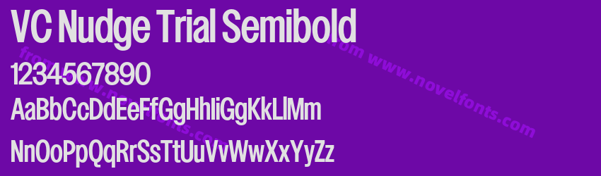 VC Nudge Trial SemiboldPreview VC Nudge Trial SemiboldPreview
