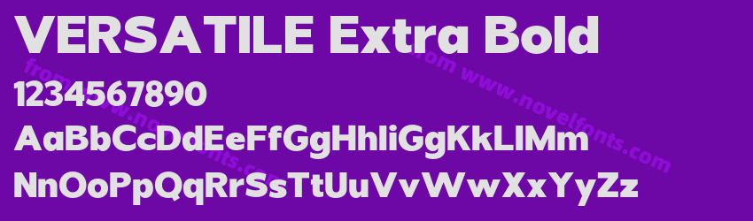 VERSATILE Extra BoldPreview VERSATILE Extra BoldPreview