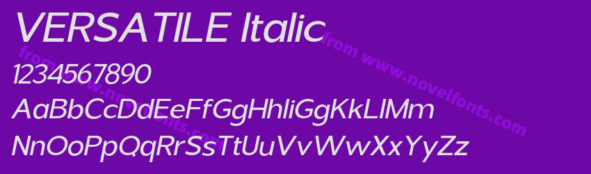 VERSATILE ItalicPreview VERSATILE ItalicPreview