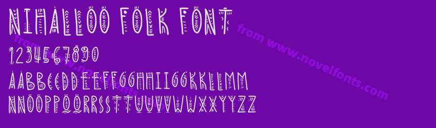 Nihalloo Folk FontPreview