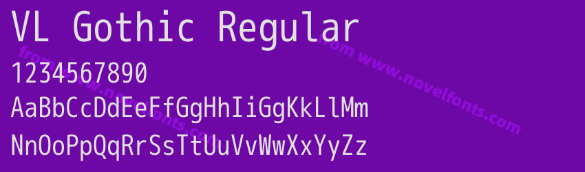 VL Gothic RegularPreview VL Gothic RegularPreview
