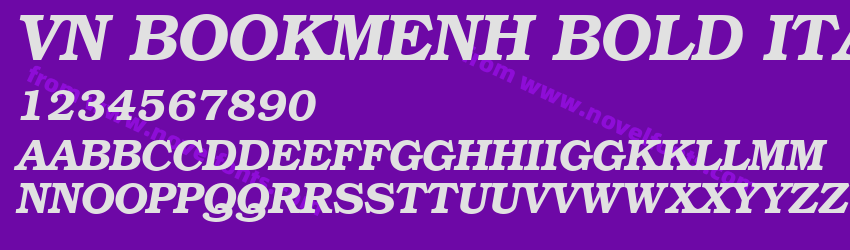 VN BookmenH Bold ItalicPreview VN BookmenH Bold ItalicPreview