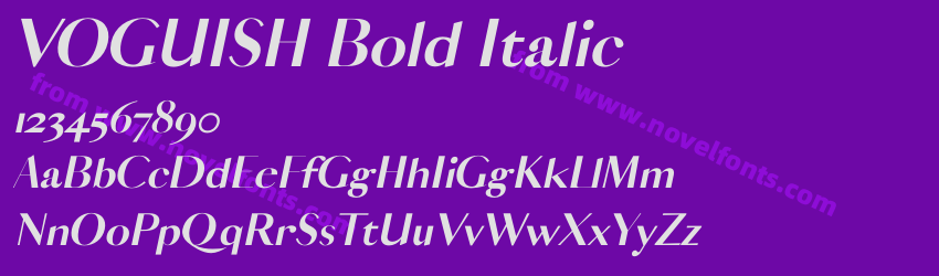 VOGUISH Bold ItalicPreview VOGUISH Bold ItalicPreview