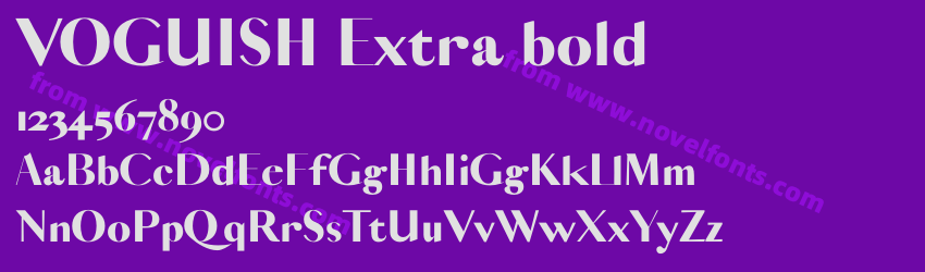 VOGUISH Extra boldPreview VOGUISH Extra boldPreview